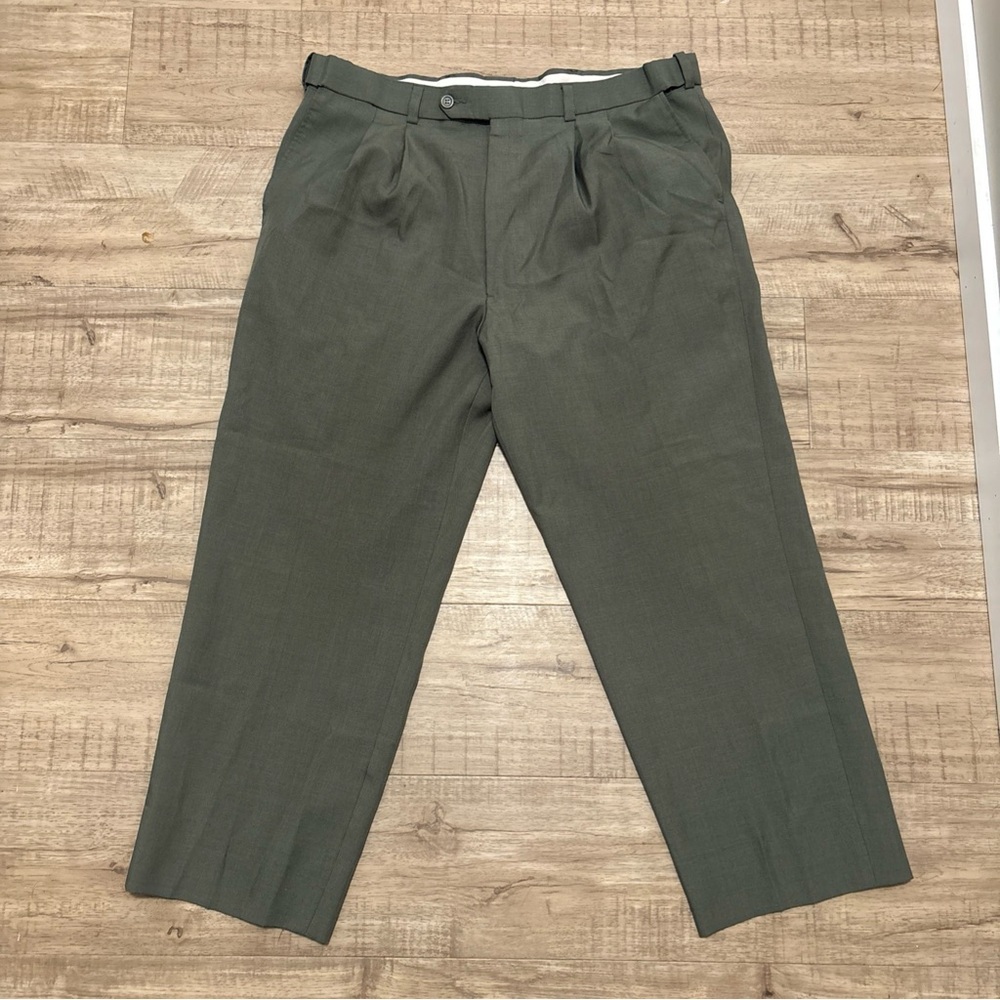 Men's Elegant Olive Dress Pants